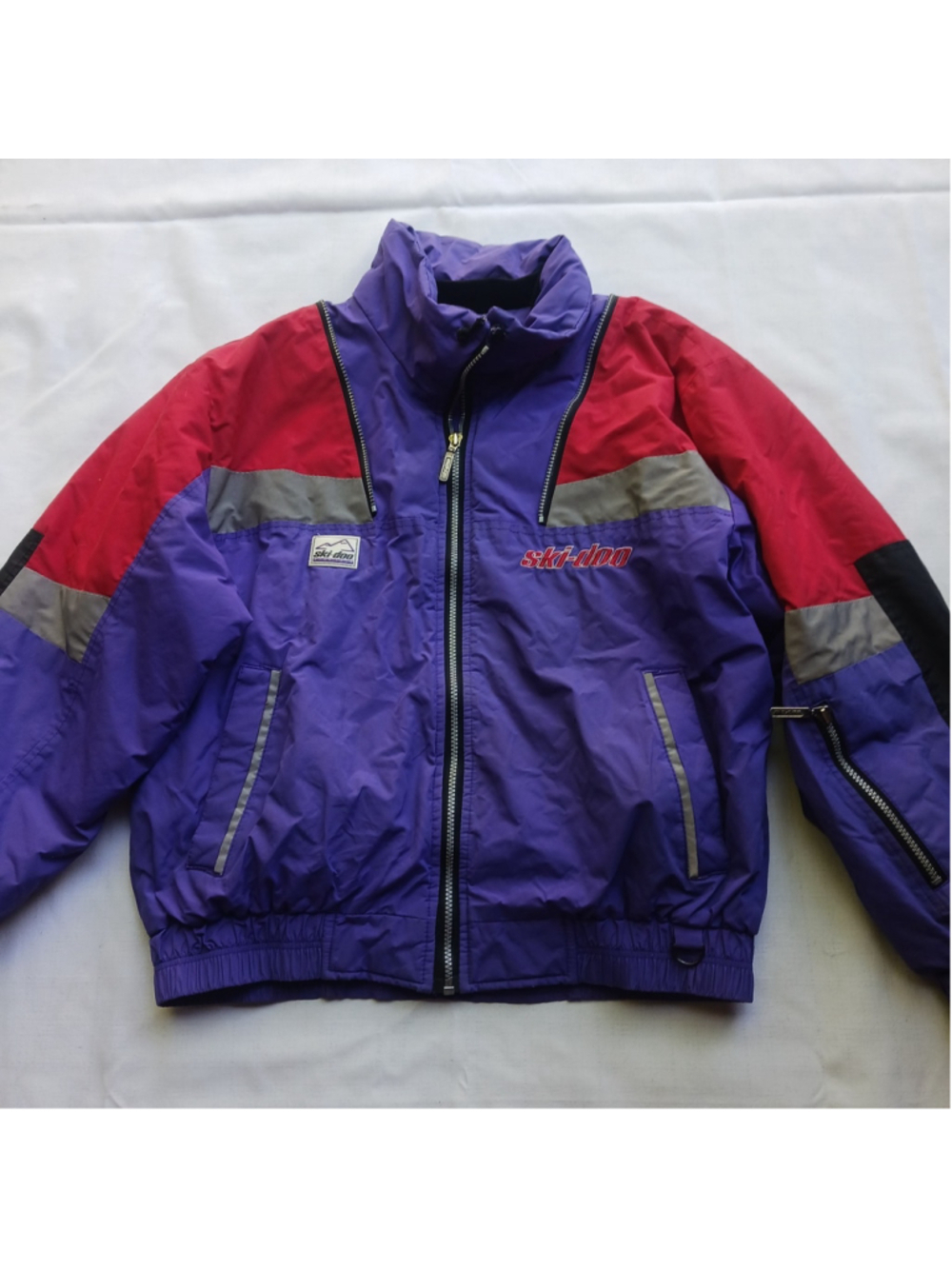 Ski-Doo Bombardier Primaloft Jacket Mens Large Purple Red VTG 90s